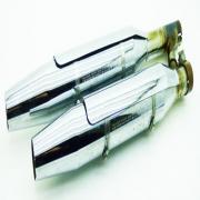 Exhaust Muffler, 65890-00 65094-00, fits a Harley Davidson Deluxe Fat Boy® '00 - '05