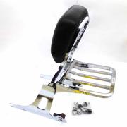 Detachable Sissy Bar with Rack (All Hardware Included) (FB), OEM HARLEY, fits a Harley Davidson Dyna, Super Glide, Street Bob, Low Rider