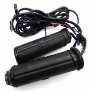 Skull Heated Grips -  (FB), 56100260, fits a Harley Davidson Multifit - Bikes with Throttle Cables